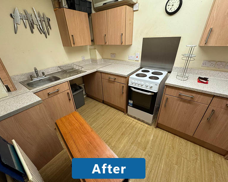 after cleaned brightline